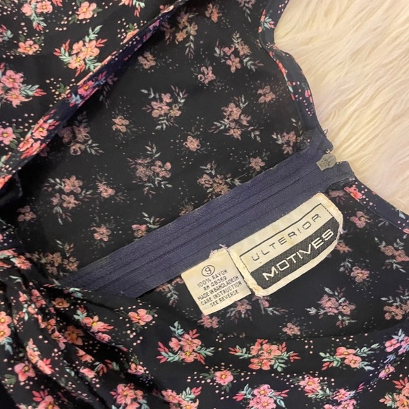 Vintage Ulterior Motives Floral Print Playsuit Jumpsuit - Picture 5 of 6